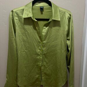 Satin collared blouse